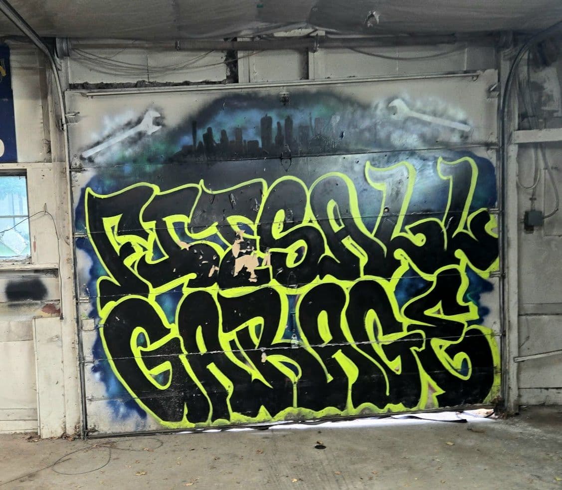 Gallery photos for Worn-Out Garage Door Replaced Clean in Saint Francis Minnesota: Image #1