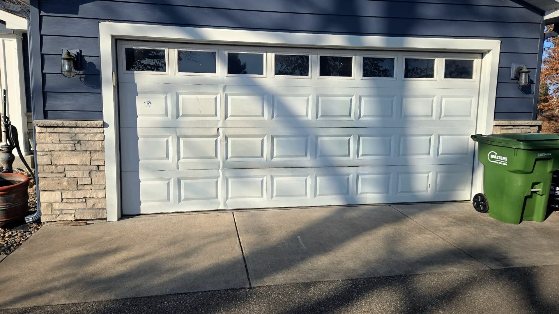 Garage Door Upgrade in Blaine Minnesota Goes From Worn to Wow image